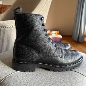 Vince Dominic Black Leather Men's Boots